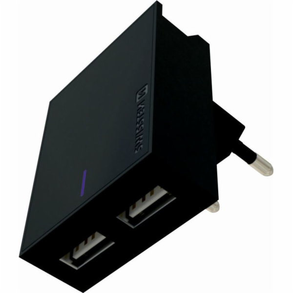 Swissten Síťový Adaptér Smart Ic 2X Usb 3A Power + Datový...