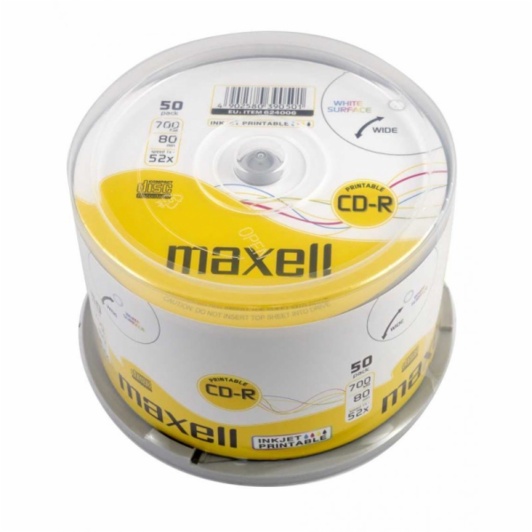 Maxell CD-R 80/700 MB XL 52x 50p 50 ks