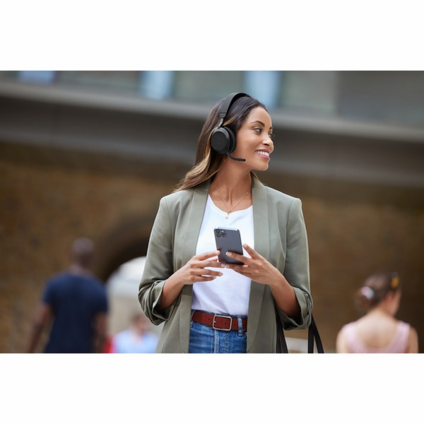 Jabra Evolve2 75/Stereo/ANC/USB-C/BT/Bezdrát/Černá