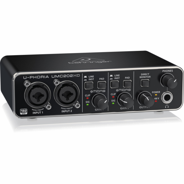 Behringer UMC202HD nahrávací audio rozhraní