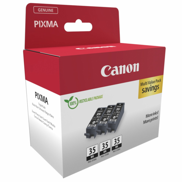 Canon CARTRIDGEPGI-35 BK TRIPLE černá pro PIXMA iP100, iP...