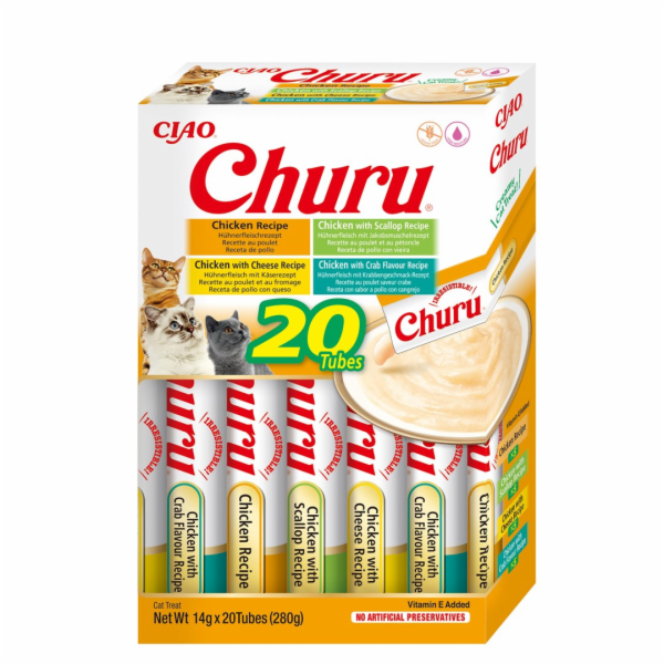 INABA Churu Variety box Chicken - pamlsek pro kočky - 20 ...