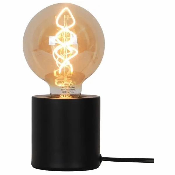 Zámek lampy T23020E D8H8 černý, E27, stojící, 60W