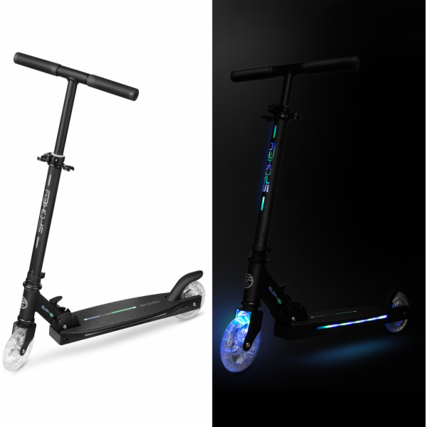 SPOKEY Koloběžka Glow-Go, černá