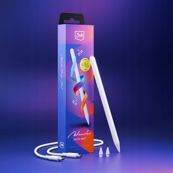 3MK Magnetický stylus Wonder Pen s USB-C konektorem pro iPad