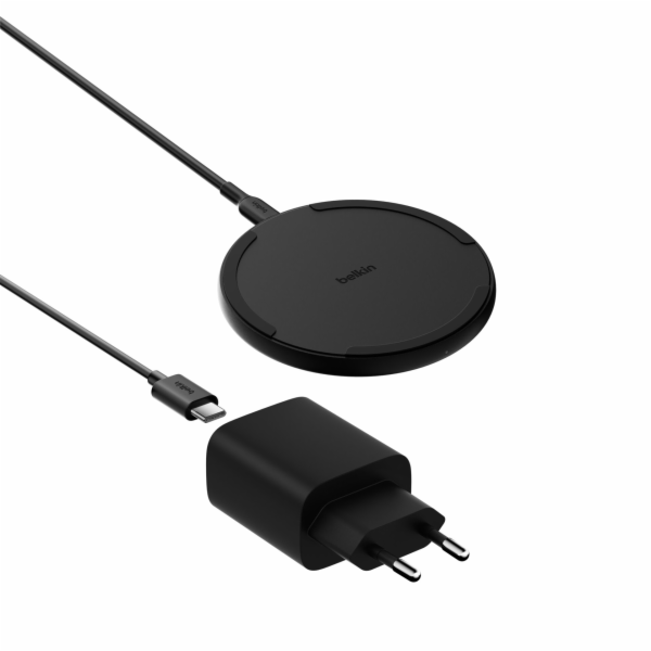 Belkin BOOST Charge Char.Pad 15W  USB-C with Adapter.Bl.W...