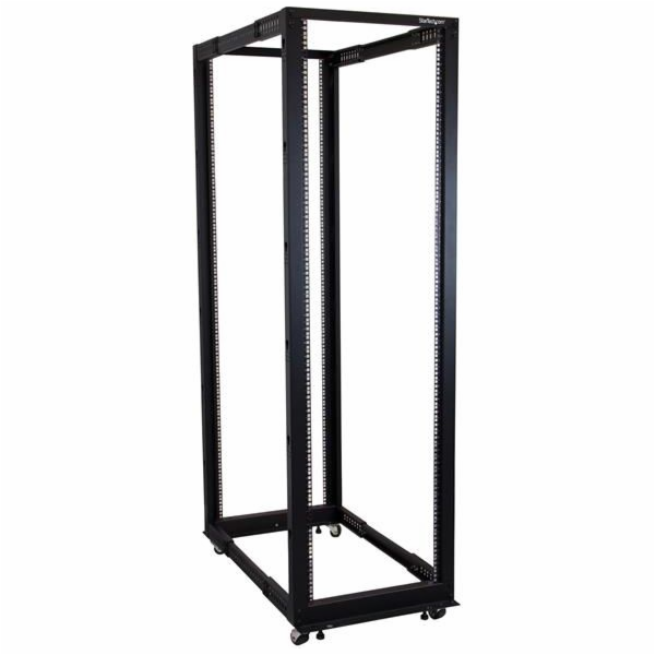 Startech 42U 19" Open Frame Server Rack, 4 Post Adjustabl...