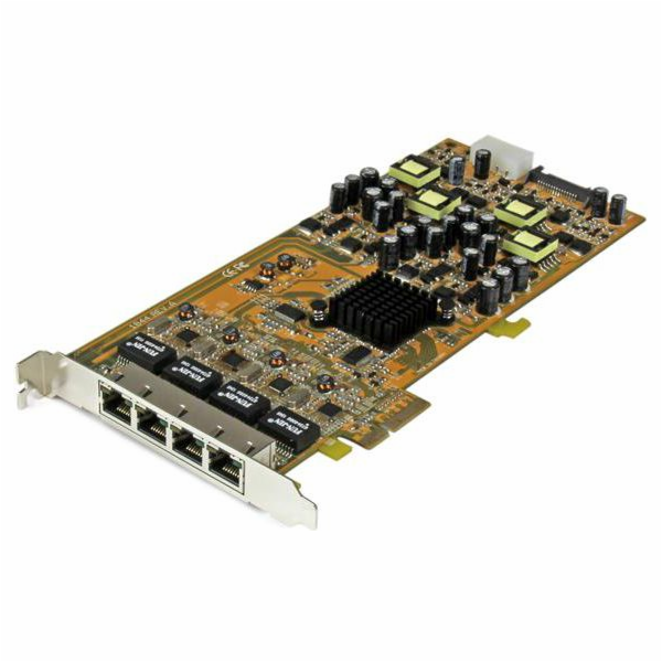 Startech 4 Port Gigabit PoE (Power over Ethernet) Card - ...