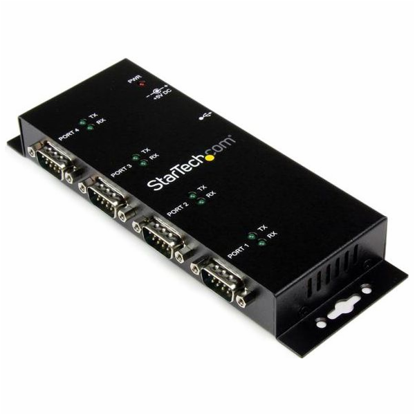 Startech 4 Port USB to Serial RS232 Adapter - Wall Mount ...