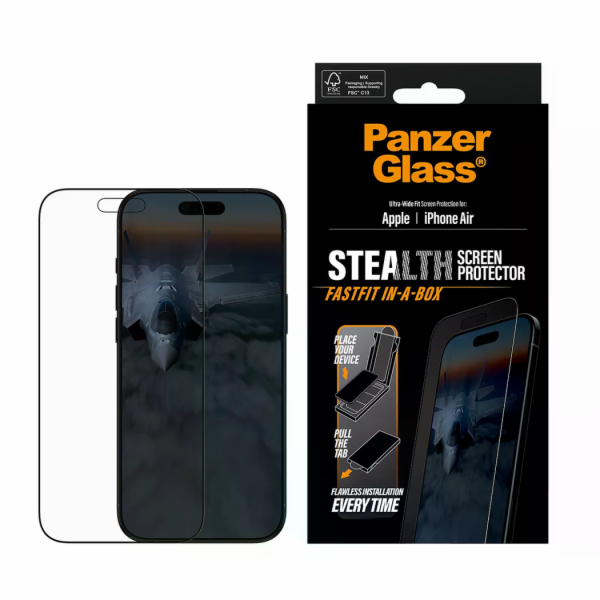 PanzerGlass ochranné sklo UWF Stealth pre iPhone Air - Bl...