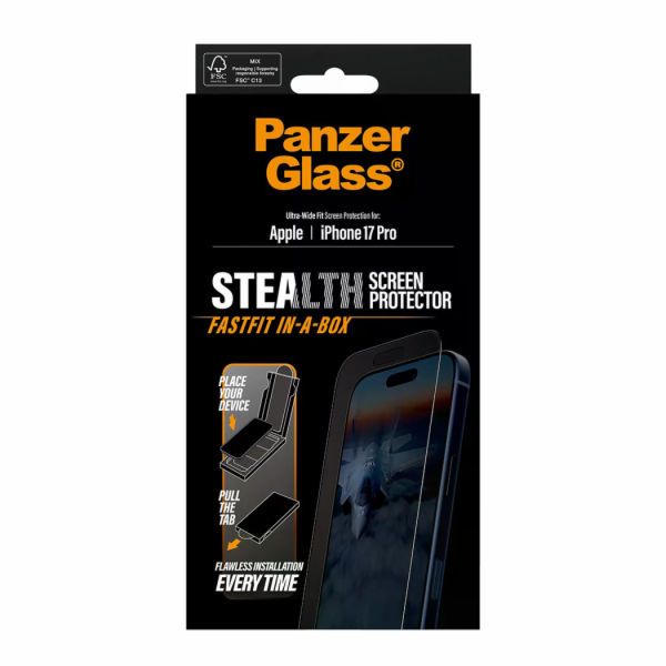 PanzerGlass ochranné sklo UWF Stealth pre iPhone 17 Pro -...
