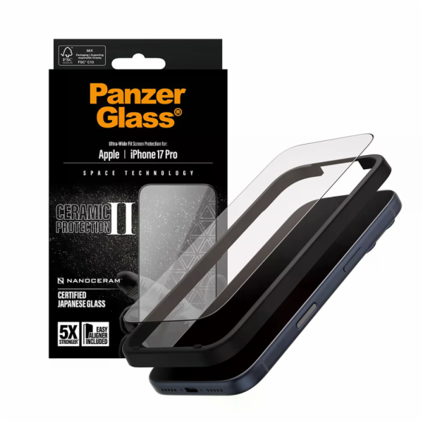 PanzerGlass ochranné sklo UWF Ceramic II pre iPhone 17 Pr...