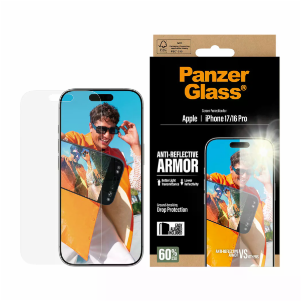 PanzerGlass - Ochrana obrazovky pro mobilní telefon - ant...