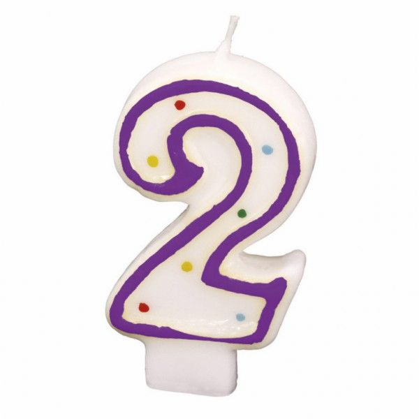 Svíčka na dort č. 2, 7,3 cm
