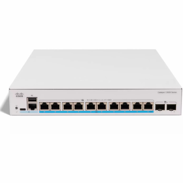Cisco Catalyst 1300X-10NU-2X - Prepínac - L3 - rízený - 2...