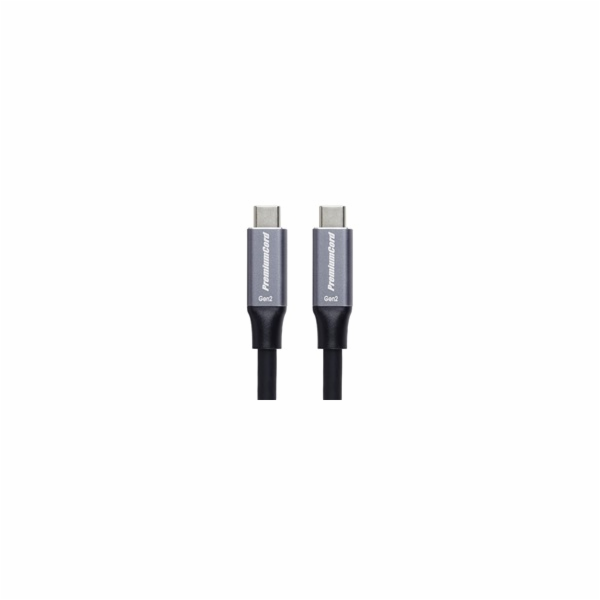 PremiumCord USB-C kabel ( USB 3.2 GEN 2x2, 5A, 100W, 10Gb...