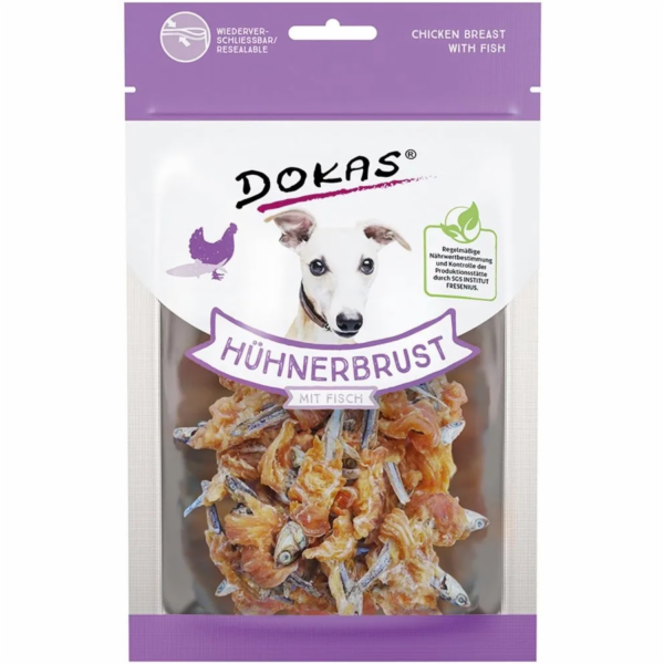 Dokas Kuřecí prsa s rybou 70g
