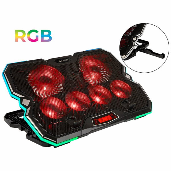 Chladicí podložka pro notebook VORTEX RGB s 6 ventilátory