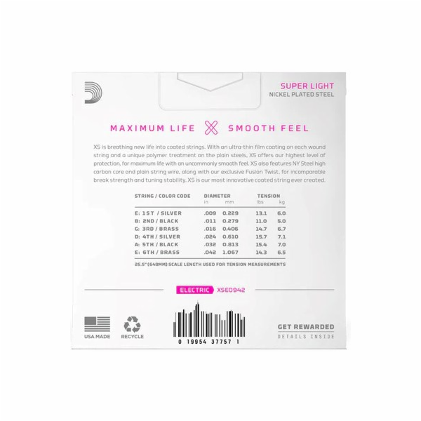 D Addario XS Super Light (9-42) - struny pro elektrickou ...