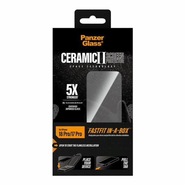 PanzerGlass ochranné sklo UWF Ceramic pre iPhone 18 Pro -...