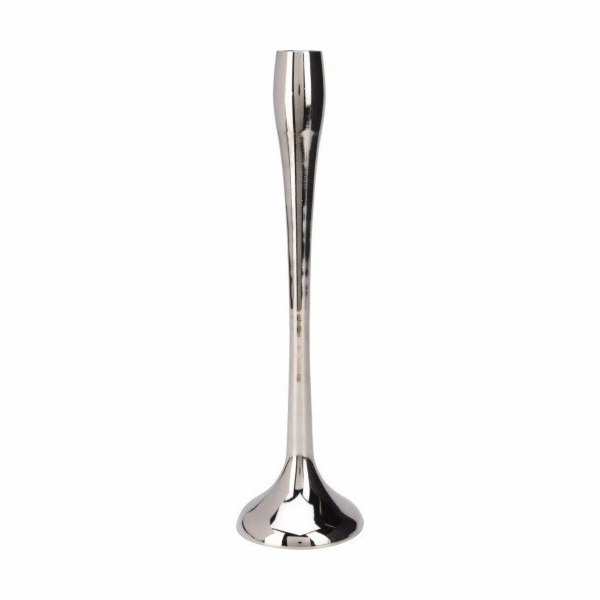 Svícen A98810580, hliník, 31 cm, stříbrná barva.
