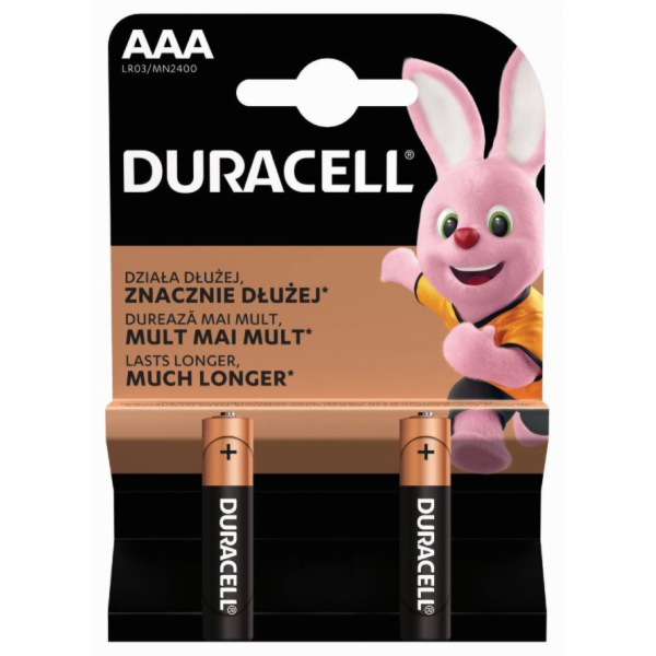 Duracell základní baterie AAA / R03 2ks.