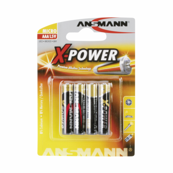 1x4 Ansmann Alkaline Micro AAA X-Power