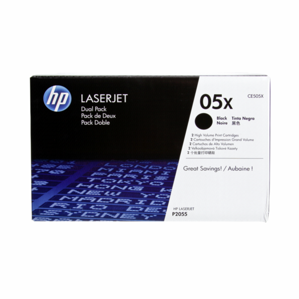 HP Toner CE 505 XD dual pack black