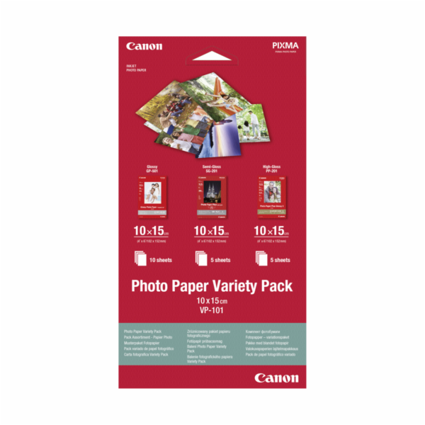 Canon VP-101 Photo Paper Variety baleni 10x15 cm, 1x10 a ...