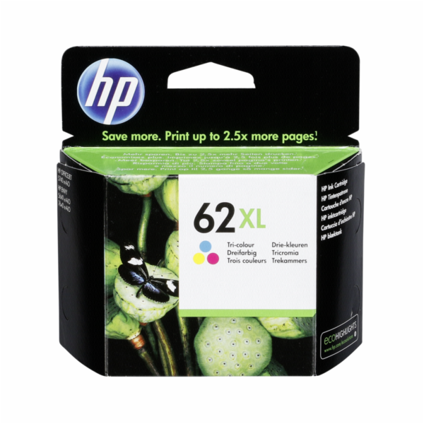 HP C2P07AE cartridge 3-barevná c. 62 XL