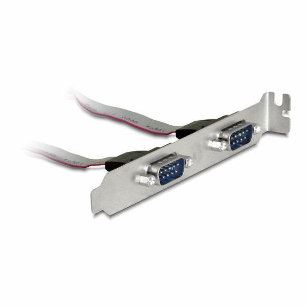 Delock Slotbracket > 2x serial - Sériový panel - 9 pinový...