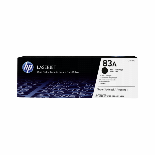 HP toner CF283AD č. 83A (2x černý)