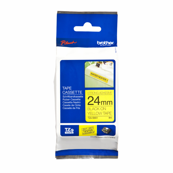 BROTHER TZES651 - kazeta TZ šířky 24mm, extrémně adhesivn...