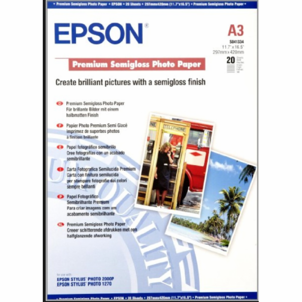 Epson Premium - Pololesklý - A3 (297 x 420 mm) - 251 g/m?...