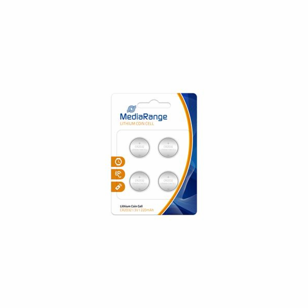 MediaRange Premium Lithium baterie CR2032 3V blister 4ks/...