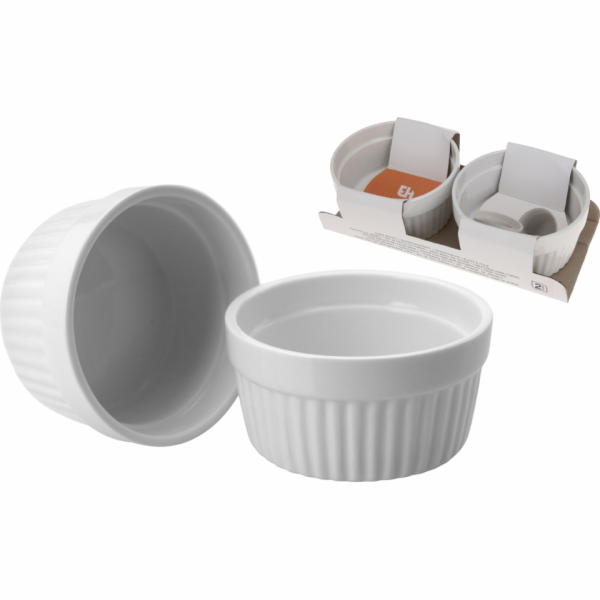 miska zapékací 2ks 185ml bílá MUFFINY