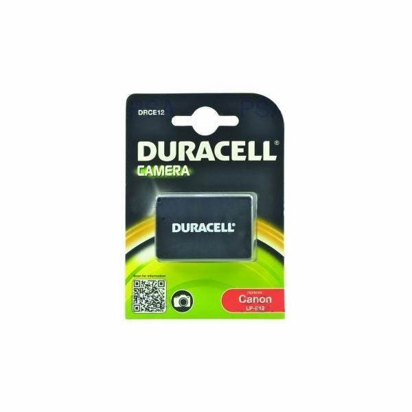 DURACELL Baterie - DRCE12 pro Canon LP-E12, černá, 600mAh...