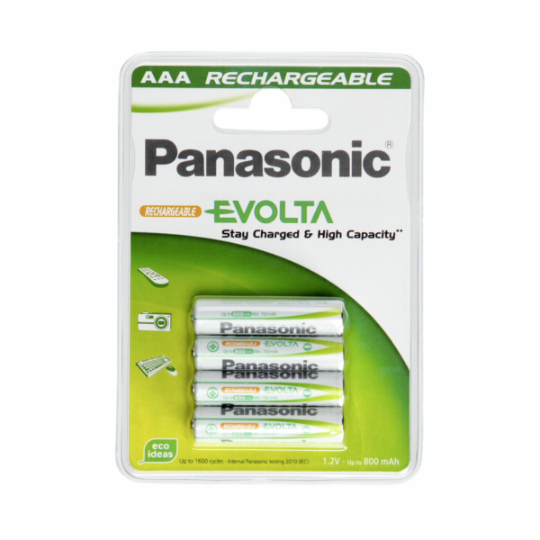1x4 Panasonic Aku NiMH Micro AAA 750 mAh baterie