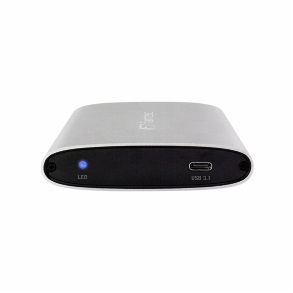 FANTEC ALU-25U31 stribrna 2,5  USB 3.1 Typ C hlinik