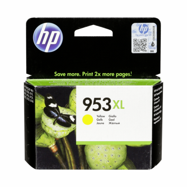 HP F6U18AE napln do tiskarny YELLOW c. 953 XL