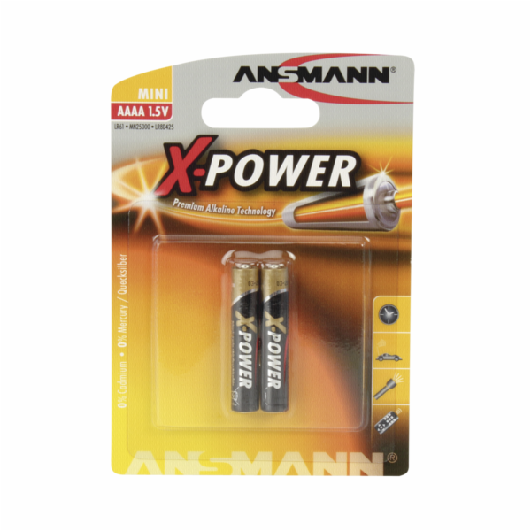 Baterie Ansmann Alkaline AAAA X-Power 2ks