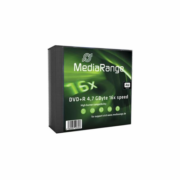 DVD+R MediaRange 4,7GB  16x slimcase (5pack)