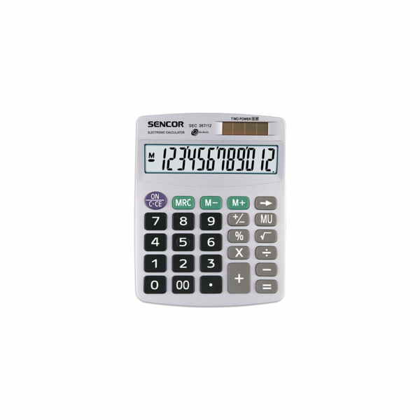 Kalkulačka Sencor SEC 367/12 DUAL                