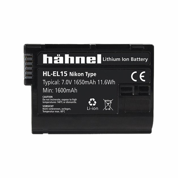 Hähnel HL-EL15 - Nikon EN-EL15, 1650mAh 7.0V 11.6Wh