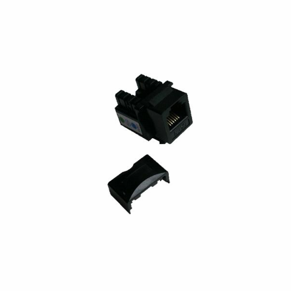 DATACOM Keystone UTP RJ12 Cat3 (DUAL) černý