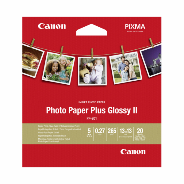 Canon PP-201 13x13 cm 20 listu Photo papir Plus leskly II...