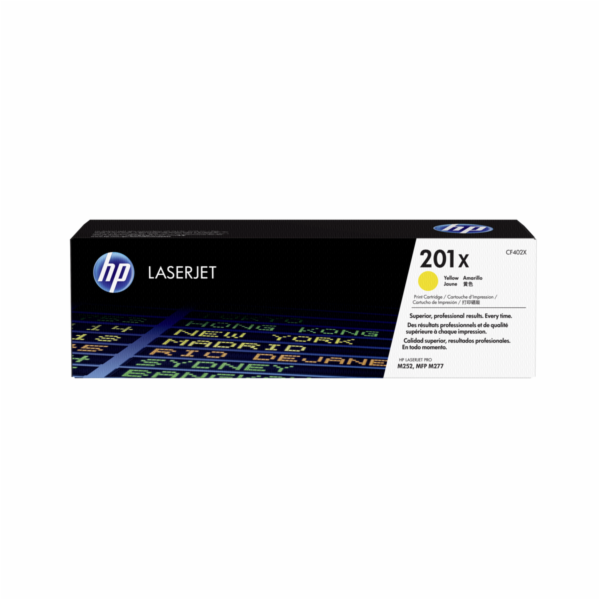 HP toner CF 402 X zluta c. 201 X