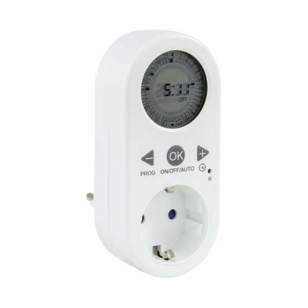 REV timer digital w. LCD-Anzeige white