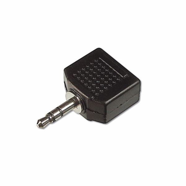 Digitus Audio adaptér Stereo 3,5 mm samec na 2x 3,5" samice