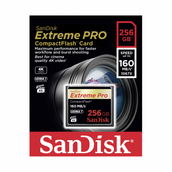 SanDisk Extreme Pro CF 256GB 160MB/s (SDCFXPS-256G-X46)